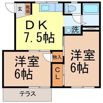 間取図 コーポヤマトC