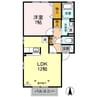 東北本線<宇都宮線>/岡本駅 徒歩17分 2階 築21年 1LDKの間取り