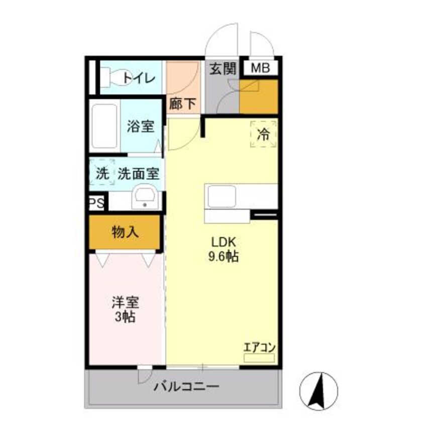 間取図 東武宇都宮線/南宇都宮駅 徒歩24分 2階 築11年