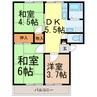 東北本線<宇都宮線>/宇都宮駅 車移動 2階 築38年 3DKの間取り