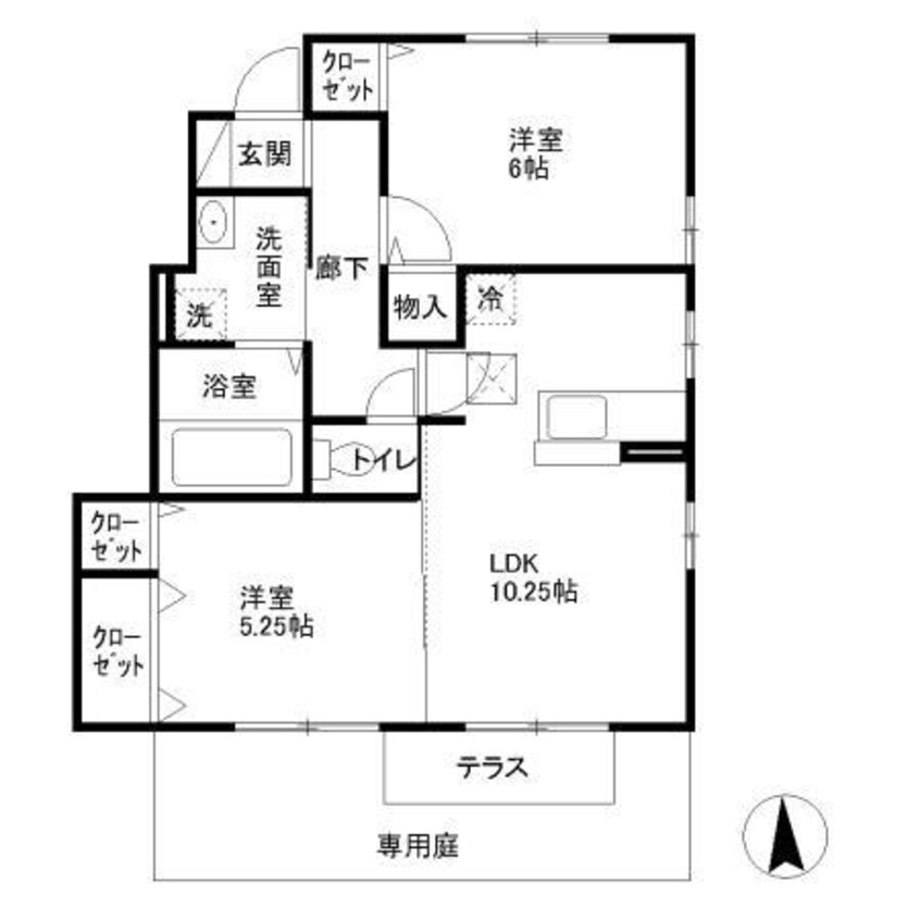 間取図 サニーガーデン