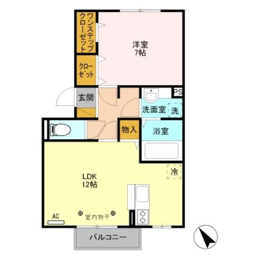 間取図 東北本線<宇都宮線>/岡本駅 徒歩10分 3階 築10年