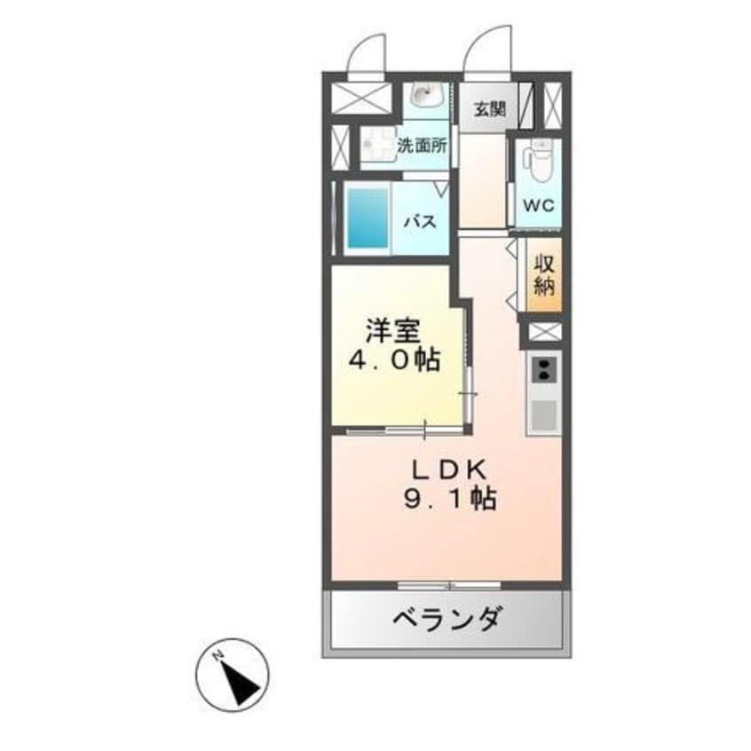 間取図 ロワゾ　ドゥ　ボヌール