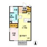 東北本線<宇都宮線>/宇都宮駅 徒歩35分 1階 築21年 1LDKの間取り