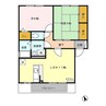 サンフラット　Ｂ 2LDKの間取り