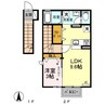 エステラ 1LDKの間取り