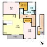 ティンカーベル　Ｂ 2LDKの間取り