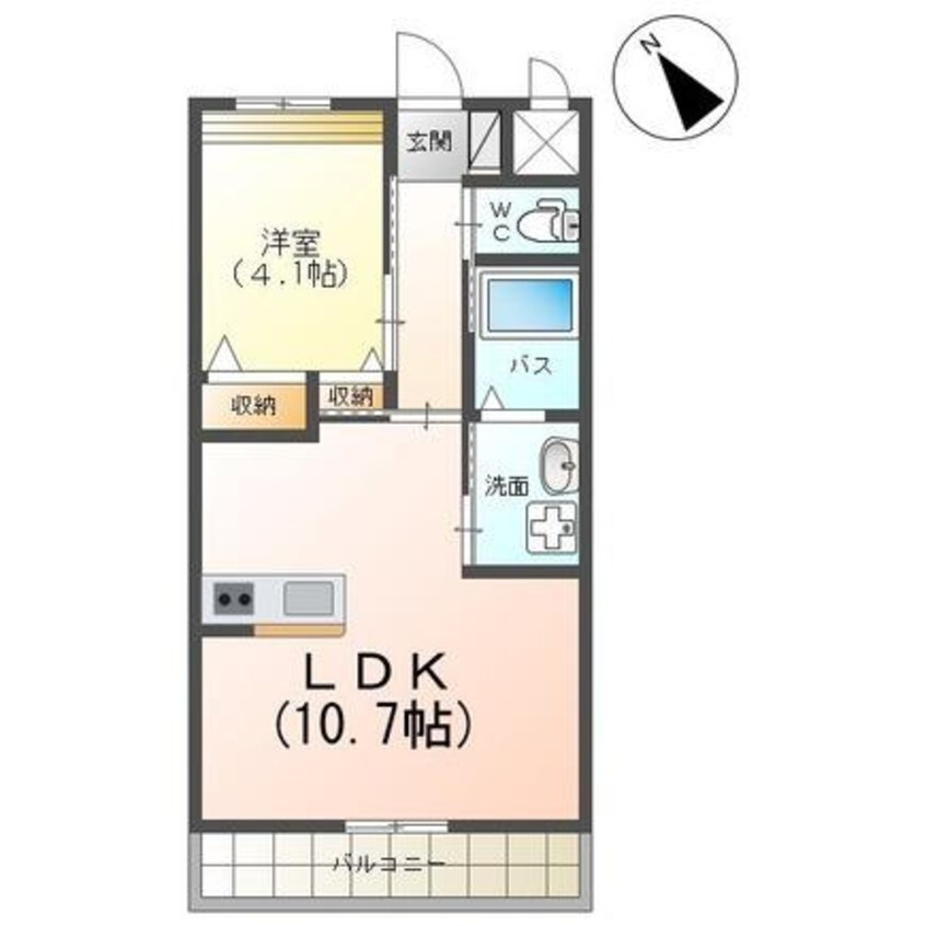 間取図 ラ　コリーヌ