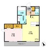 ＬＡ ＰＯＲＴＥ 12Ｑ4 1LDKの間取り