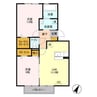 ラピタ 2LDKの間取り