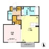 コーポ田村№1 1LDKの間取り
