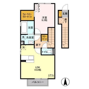 間取図 エクレール下栗　Ｃ