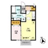 アヴァンセ 1DKの間取り