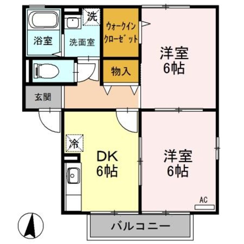 間取図 アンバサダーヒルズ　Ｈ