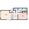 ニューベルゲン 1LDKの間取り