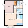 ヴィーナスヴィレッジ弥生 1LDKの間取り