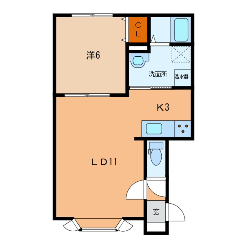 間取図 ウエストビレッジ