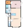レイク・ルイーズ 1LDKの間取り