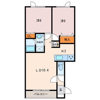 間取図 クリークウッドⅡ