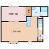 Ｈａｒｕ 1LDKの間取り