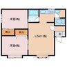 コーポR　№2 2LDKの間取り