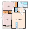 VIBRANTⅢ 2LDKの間取り