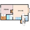 ハイツビューライフ３ 1DKの間取り