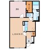 ピープルパーク緑葉公園Ⅱ 1LDKの間取り