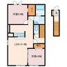 ジーナ 2LDKの間取り