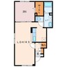 クリスタルピークⅡ 1LDKの間取り