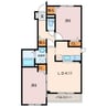 クレール ヴィラ 2LDKの間取り