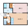 APゴールデン 1DKの間取り
