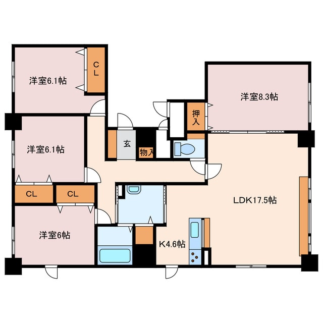間取り図 グランドール清水町