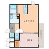 グランドール清水町 1LDKの間取り
