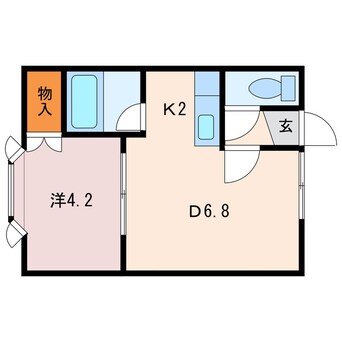 間取図 フラットイースト