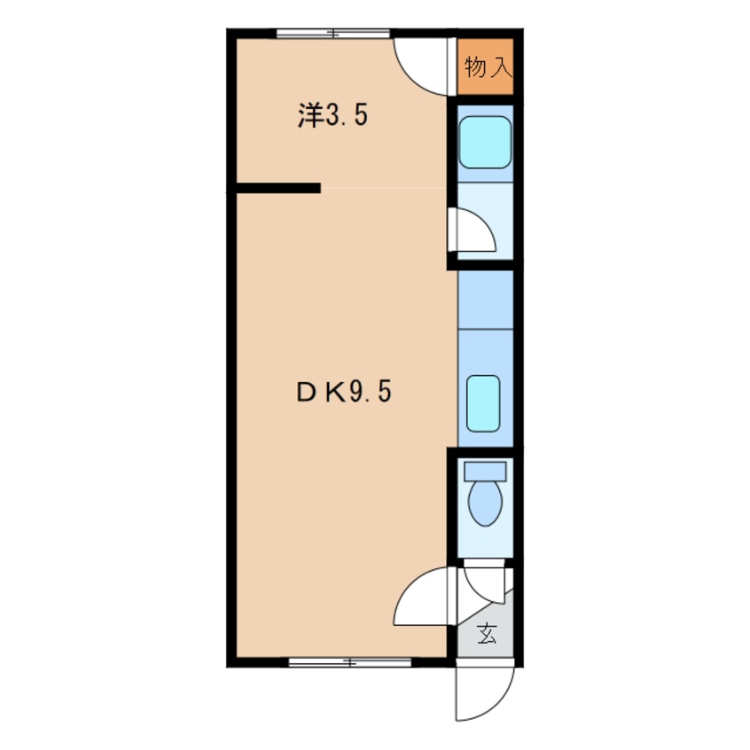 間取図 コーポアスランⅡ