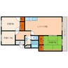 明野コーポ 3LDKの間取り