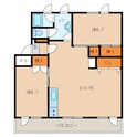 グランドハイツ日新の間取図