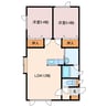 グランドのぞみ 2LDKの間取り