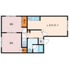 ナシラ・ライズ 2LDKの間取り