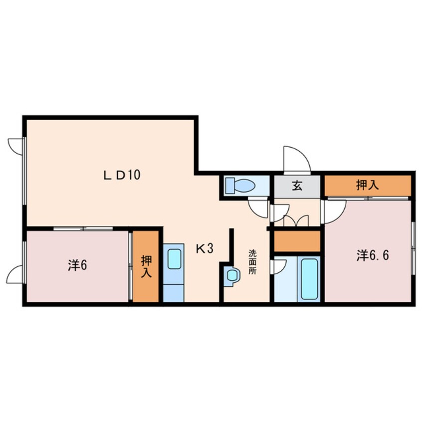 間取図 ハイツ楓