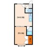 プラネートハイム 1DKの間取り