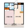 グランドール錦西 1DKの間取り