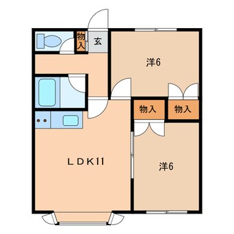 間取図 メゾンドラフェ20　（旧元中野ハイツ）