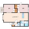 スリーフォレスト 2LDKの間取り