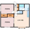 コーポアウル 2LDKの間取り