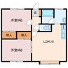 コーポ薫 2LDKの間取り