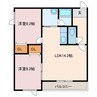 ハートウェルハウスⅦ 2LDKの間取り