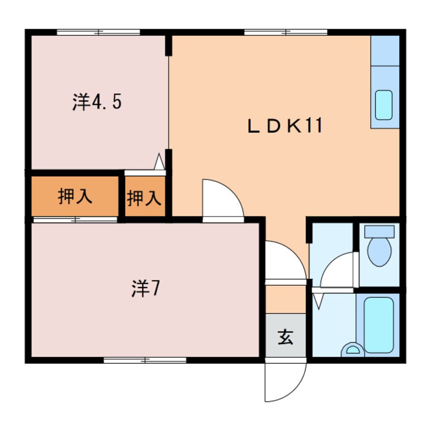 間取図 コーポ21