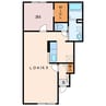 スターレイン 1LDKの間取り